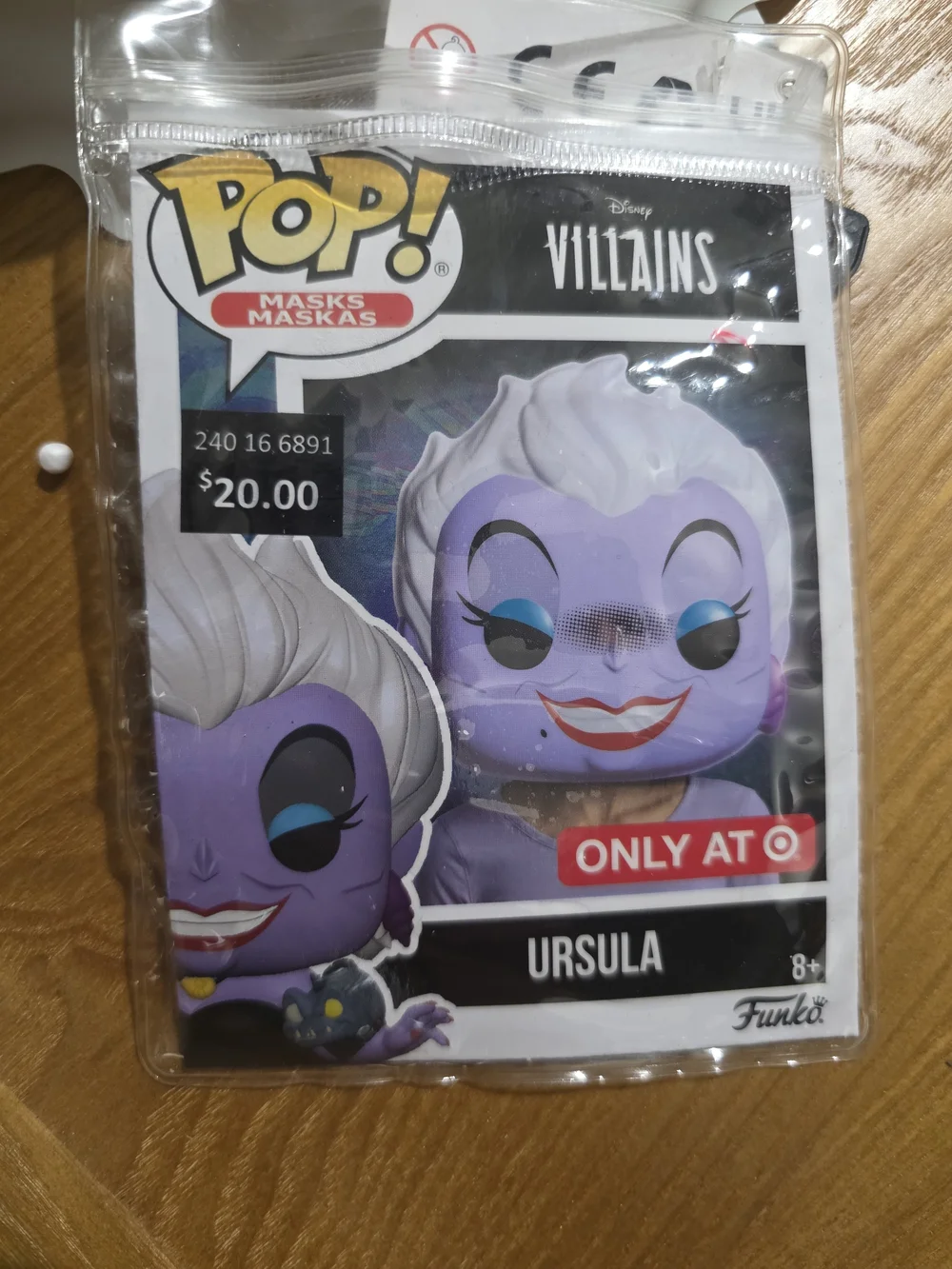 Disney Ursula Funko Pop Oversized Costume Mask NWT Little Mermaid
